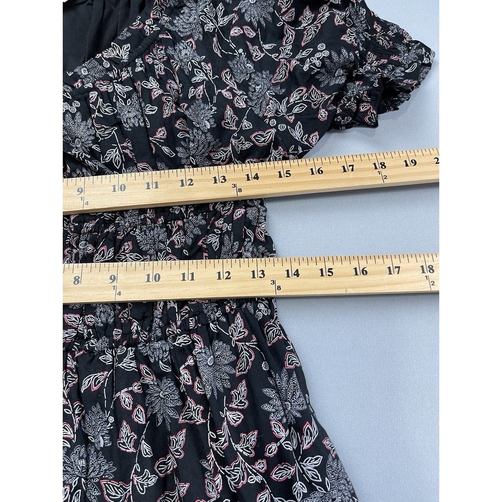 Wayward Fancies Womens Dress Small Dark Floral Boho Fairy Wedding Guest Cottage - Picture 7 of 8